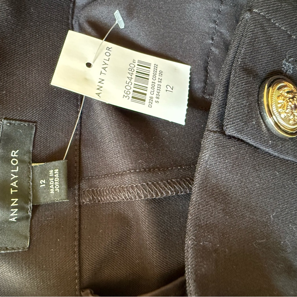 Ann Taylor Classic Black Wide-Leg Pants - Picture 6 of 7